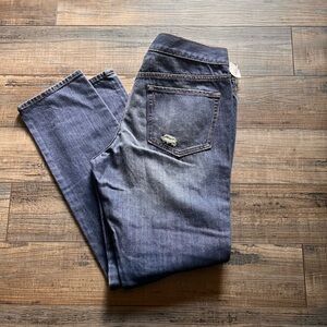 Old Navy Denim with Tan Stitching